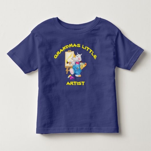 Grandmas Little Artist Kinder Shirts (Voorkant)