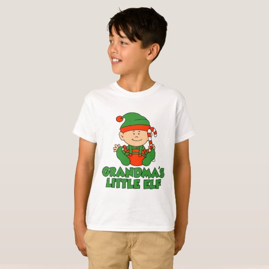 Grandma's Little Elf T-shirt (Voorkant volledig)