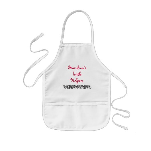 Grandma's Little Helpers Apron Kinder Schort (Voorkant)