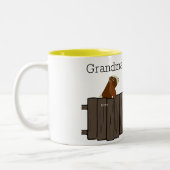 Grandmas Little Herd of 3 Goats Tweekleurige Koffiemok (Links)