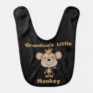 Grandma's Little Monkey Bib Baby Slabbetje
