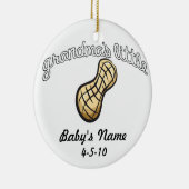 Grandma's Little Peanut - Jouw naam Keramisch Ornament (Rechts)