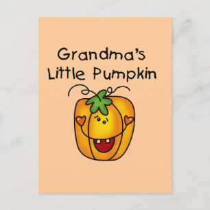Grandma's Little Pumpkin T-shirts en giften Briefkaart