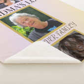 Grandma's Love Family & Pet Tribute Sherpa Deken (3/4)