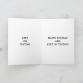 GRANDMA'S MIDDLE AGED TEXTING CHRISTMAS CARD FEESTDAGEN KAART (Binnen)