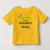 Grandma's Money Toddler T-Shirt (Voorkant)