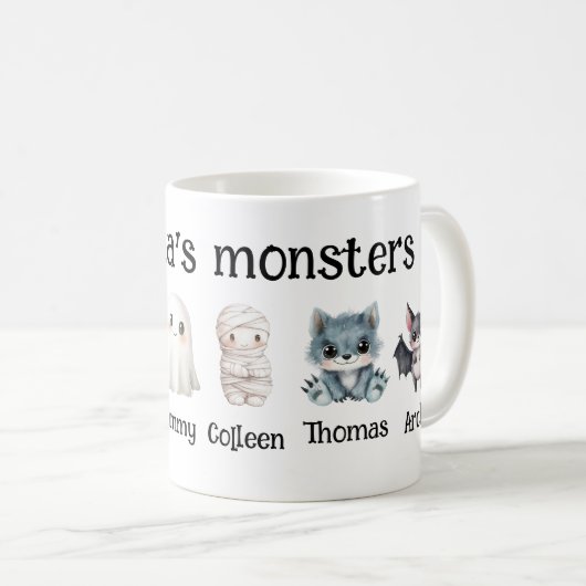 Grandma's Monsters Mok - Schattigee Halloween-Mok (Voorkant rechts)