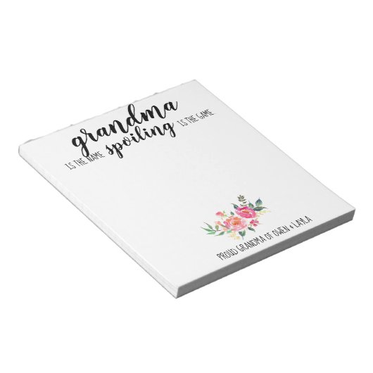 Grandma's Note Pad Notitieblok (Schuin)