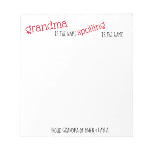 Grandma's Note Pad Notitieblok