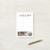 Grandmas Notes Photo Collage Family (Op bureau)