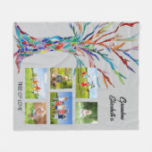 Grandma's Photo Collage Fleece Blanket (Voorkant (Horizontaal))
