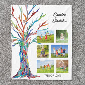 Grandma's Photo Collage Fleece Blanket