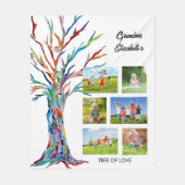 Grandma's Photo Collage Fleece Blanket Deken (Voorkant)
