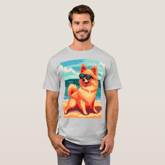 Grandma's Pixel Dog T-shirt (Voorkant volledig)