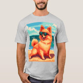 Grandma's Pixel Dog T-shirt (Voorkant)