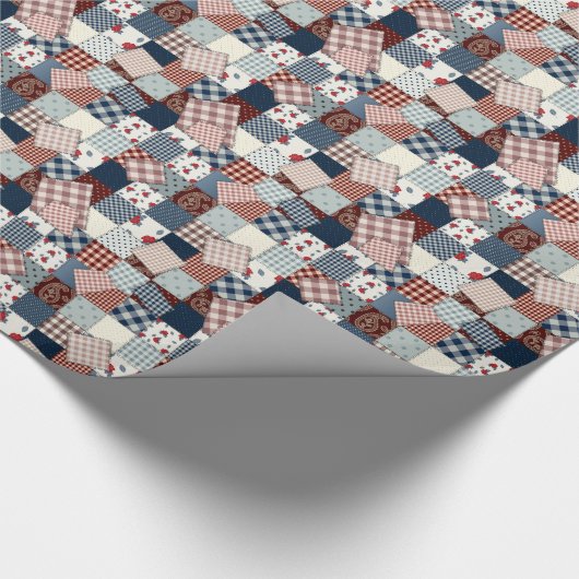  Grandma's Quilt Pattern ALL Occasion Cadeaupapier (Hoek)