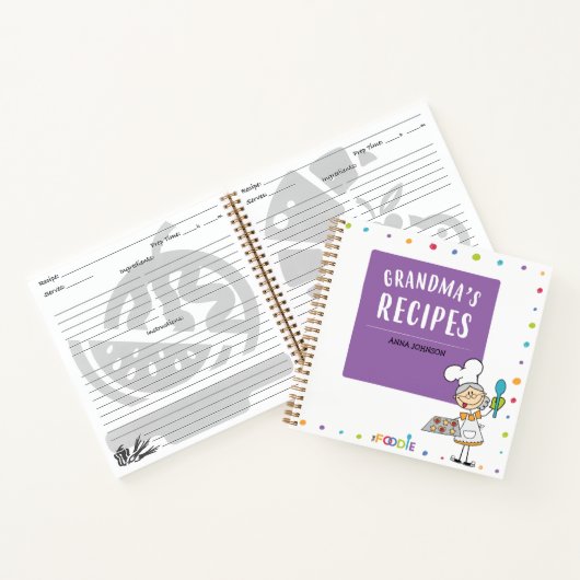 GRANDMA'S RECIPES Specialized Blank Cookbook No. Notitieboek (Binnen)