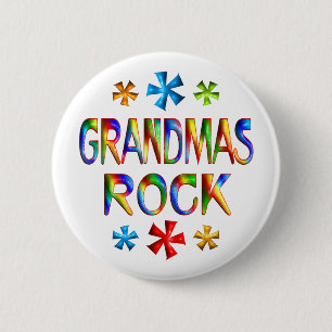 GRANDMAS ROCK RONDE BUTTON 5,7 CM