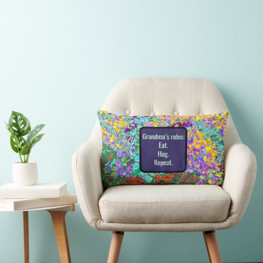 Grandma's Rules Lumbar Pillow Kussen (Stoel)