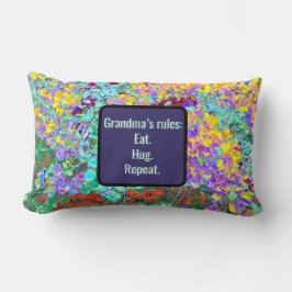 Grandma's Rules Lumbar Pillow Kussen