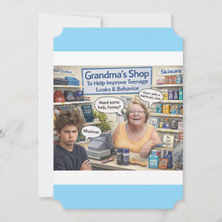 Grandmas shop feestdagenkaart