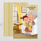 Grandma's Stories Grandouders Day Uitnodiging (Voorkant / Achterkant)