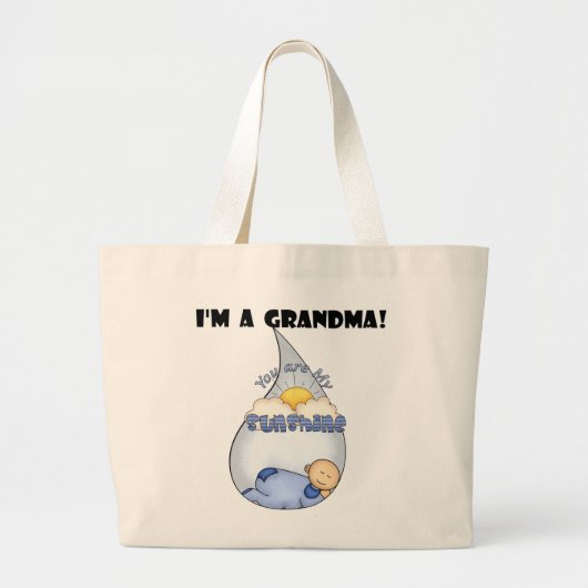 Grandma's Sunshine-Boy T-shirts en Gifts Grote Tote Bag (Voorkant)