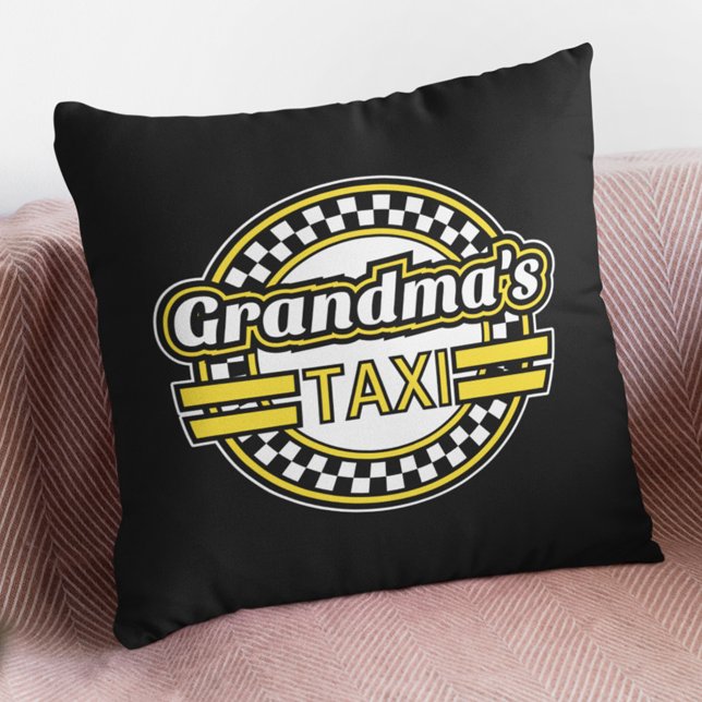 Grandma's Taxi Sign Kussen (Creator heeft geüpload)