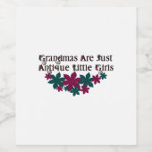 Grandmas Wijn Etiket (Enkel label)