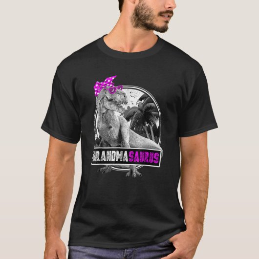 Grandmasaurus Grandma Saurus Rex Dinosaur T-shirt (Voorkant)