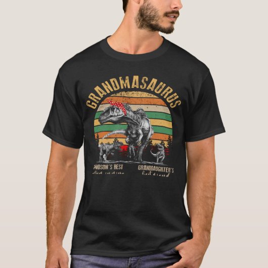 Grandmasaurus Grandsonu2019s Beste partner in crim T-shirt (Voorkant)