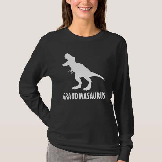 Grandmasaurus T Rex Dinosaur Grandma Saurus T-shirt (Voorkant)