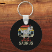 Grandmasaurus T Rex Dinosaur Great Grandma Saurus Sleutelhanger (Voorkant)