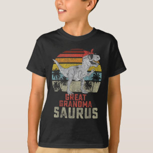 Grandmasaurus T Rex Dinosaur Great Grandma Saurus T-shirt