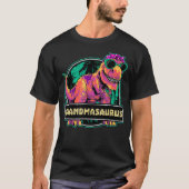 Grandmasaurus T rex Grandma Saurus Dinosaur T-shirt (Voorkant)