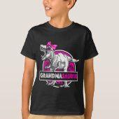 Grandmasaurus T-rex Matching Funny Grandma Saurus  T-shirt (Voorkant)