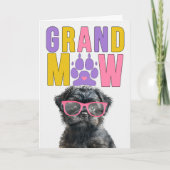 GrandMAW Affenpinscher GrandDOG Grootouders Dag Feestdagen Kaart (Voorkant)