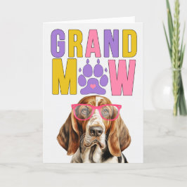 GrandMAW Basset Hound GrandDOG Grootouders Dag Feestdagen Kaart