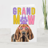 GrandMAW bloedhond Grappige Grootouders Dag Feestdagen Kaart (Voorkant)