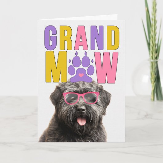 GrandMAW Bouvier Hond Grappige Grootouders Dag Feestdagen Kaart (Voorkant)