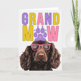 GrandMAW Boykin Spaniel GrandDOG Grootouders Dag Feestdagen Kaart