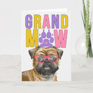GrandMAW Brussel Griffon Grappige Grootouders Dag Feestdagen Kaart