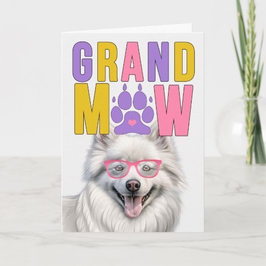 GrandMAW Eskie Hond Grappige Grootouders Dag Feestdagen Kaart (Voorkant)