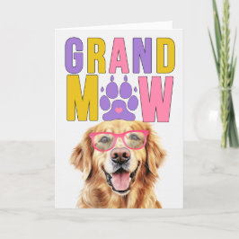 GrandMAW Golden Retriever GrandDOG Grootouderdag Feestdagen Kaart