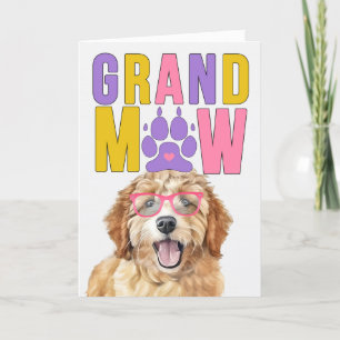 GrandMAW Goldendoodle HOND Grappige Grootouders Da Feestdagen Kaart