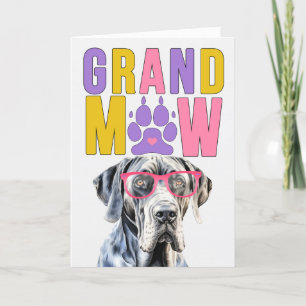 GrandMAW Grote Deen GrandDOG Grootouders Dag Feestdagen Kaart