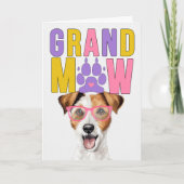 GrandMAW Jack Russell GrandDOG Grootouders Dag Feestdagen Kaart (Voorkant)