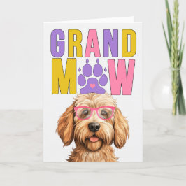 GrandMAW Karamel Doodle Hond Grappige Grootouders  Feestdagen Kaart