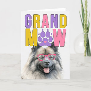 GrandMAW Keeshond Hond Grappige Grootouders Dag Feestdagen Kaart