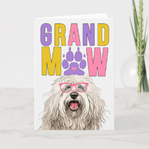 GrandMAW Komondor HOND Grappige Grootouders Dag Feestdagen Kaart